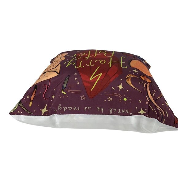 Harry Potter Decorative Throw Pillow Howlers Sorcerers Stone Sorting Hat Frog Ra - Picture 5 of 12